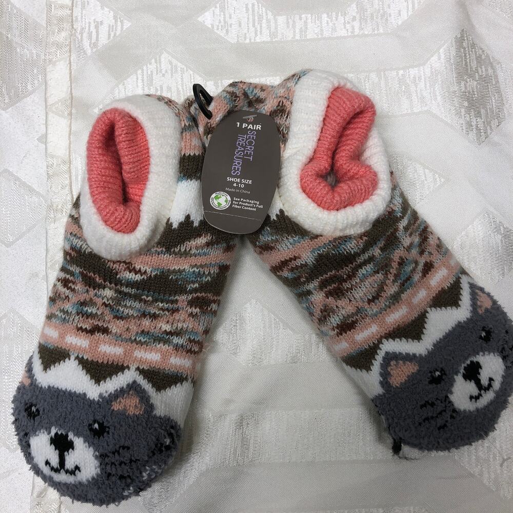 Secret Treasures Slipper socks SZ 4 to 10 Shoe